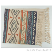 alfombra de felpues estampada tejida de algodón personalizada alfombra frontal